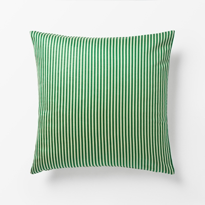 Cushion Moiré Stripe - Svenskt Tenn Online - Width 50 cm, Length 50 cm, Green, Helene Blanche/Svenskt Tenn
