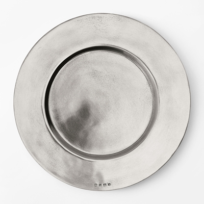 Charger Plate Round - Svenskt Tenn Online - Ø32 cm, Pewter, Cosi Tabellini