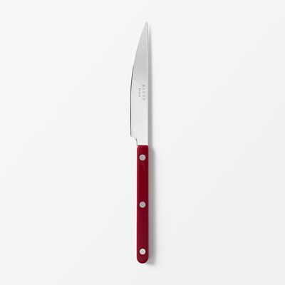 Cutlery Bistro - Svenskt Tenn Online - Height 21,5 cm, Stainless Steel, Dinner Knife, Red, Sabre