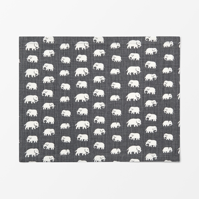 Placemat Textile Elefant - Svenskt Tenn Online - Grey, Estrid Ericson