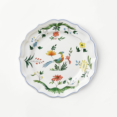 Side Plate Oiseaux de Paradis - Svenskt Tenn Online - Ø23 cm, Faience, Oiseaux de Paradis, Gien