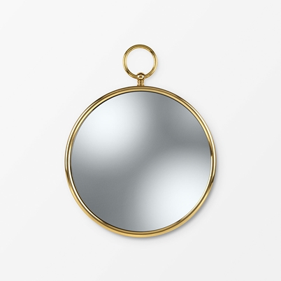 Mirror Fornasetti Convex - Diameter 30 cm | Svenskt Tenn