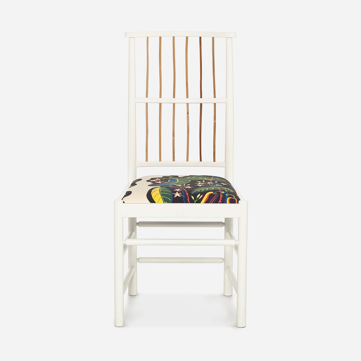 Chair 2025 - Svenskt Tenn Online - Lacquered birch padded seat, White, Josef Frank