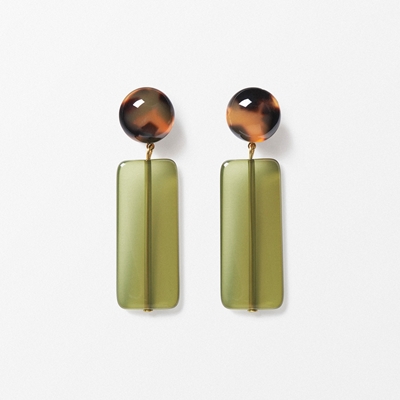 Earrings Milano Plate - Svenskt Tenn Online - Green, Lorena Taddei