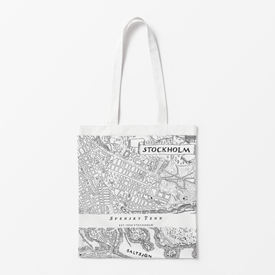 Tote Bag Stockholmskartan