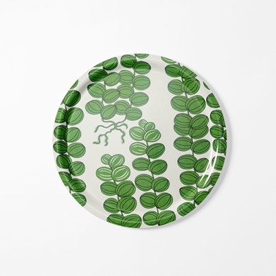Tray Celotocaulis - Diameter 49 cm, Round, Green | Svenskt Tenn
