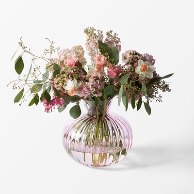 Vase Pion - Svenskt Tenn Online - Height 24 cm, Glass, Pink, Ann Wåhlström