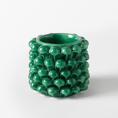 Bowl Acorn - Svenskt Tenn Online - Width 10 cm Height 10 cm, Ceramics, Green, Agata Treasures