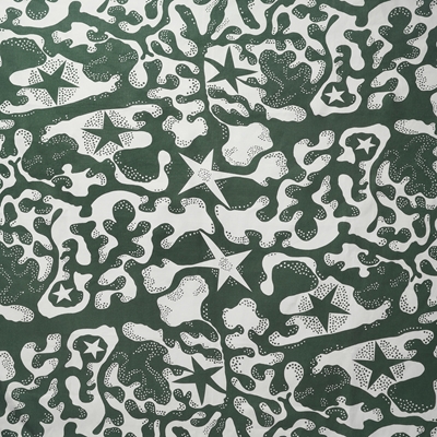 Fabric Sample Aristidia - Svenskt Tenn Online - Linen 315, Green, Josef Frank