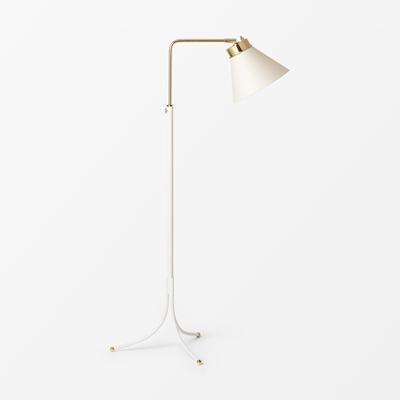 Floor Lamp 1842 - Svenskt Tenn Online - Brass, White, Josef Frank
