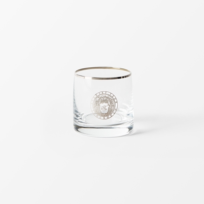 Glass Silver Brim and Emblem - Svenskt Tenn Online -  Diameter 6 cm Height 6 cm, Glass, Änglamärke, Silver, Svenskt Tenn