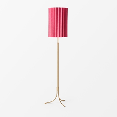 Lampshade Pleated For Frank - Svenskt Tenn Online - Height 48 cm, Dark pink, Folkform