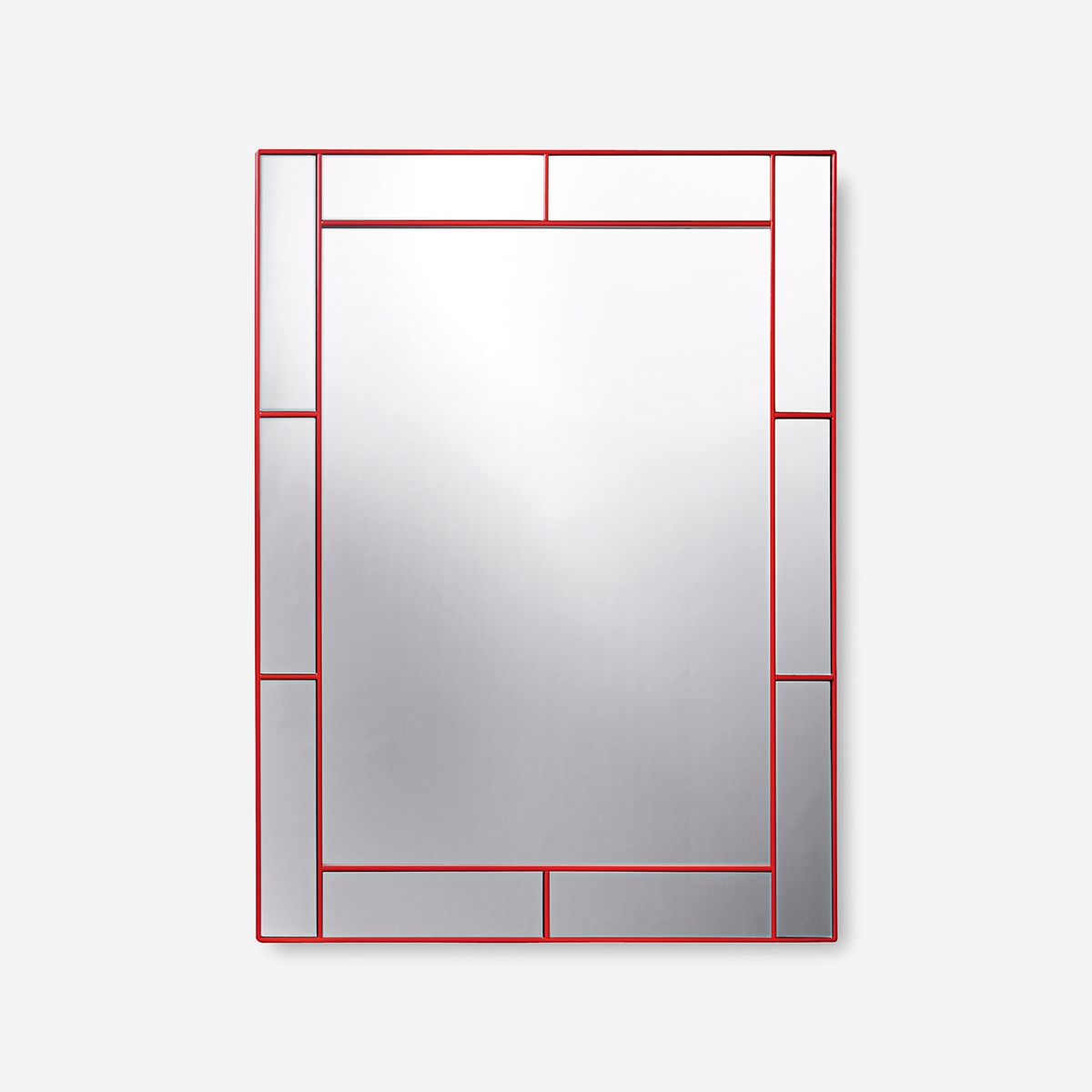 Samarbejdsvillig flydende dissipation Mirror with Mirrorframe - Svenskt Tenn Online - 90x76,5x2 cm, Wood, Red,  Josef Frank