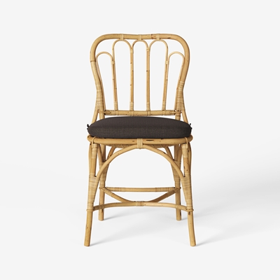 Chair Pad 1184 - Svenskt Tenn Online - Heavy Linen , Dark brown, Svenskt Tenn